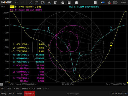 Антена Хелікс 6.5 - 7.3 ГГц (КСХ 1.45 - 1.55) RHCP/LHCP 5 Витків на ретранслятор