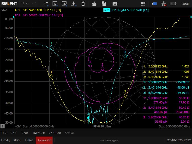 Антена Хелікс 5.0 - 5.8 ГГц (КСХ 1.3 - 1.4) RHCP/LHCP 5 Витків на ретранслятор