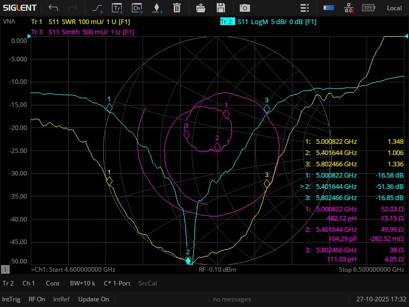 Антена Хелікс 5.0 - 5.8 ГГц (КСХ 1.3 - 1.4) RHCP/LHCP 5 Витків на ретранслятор